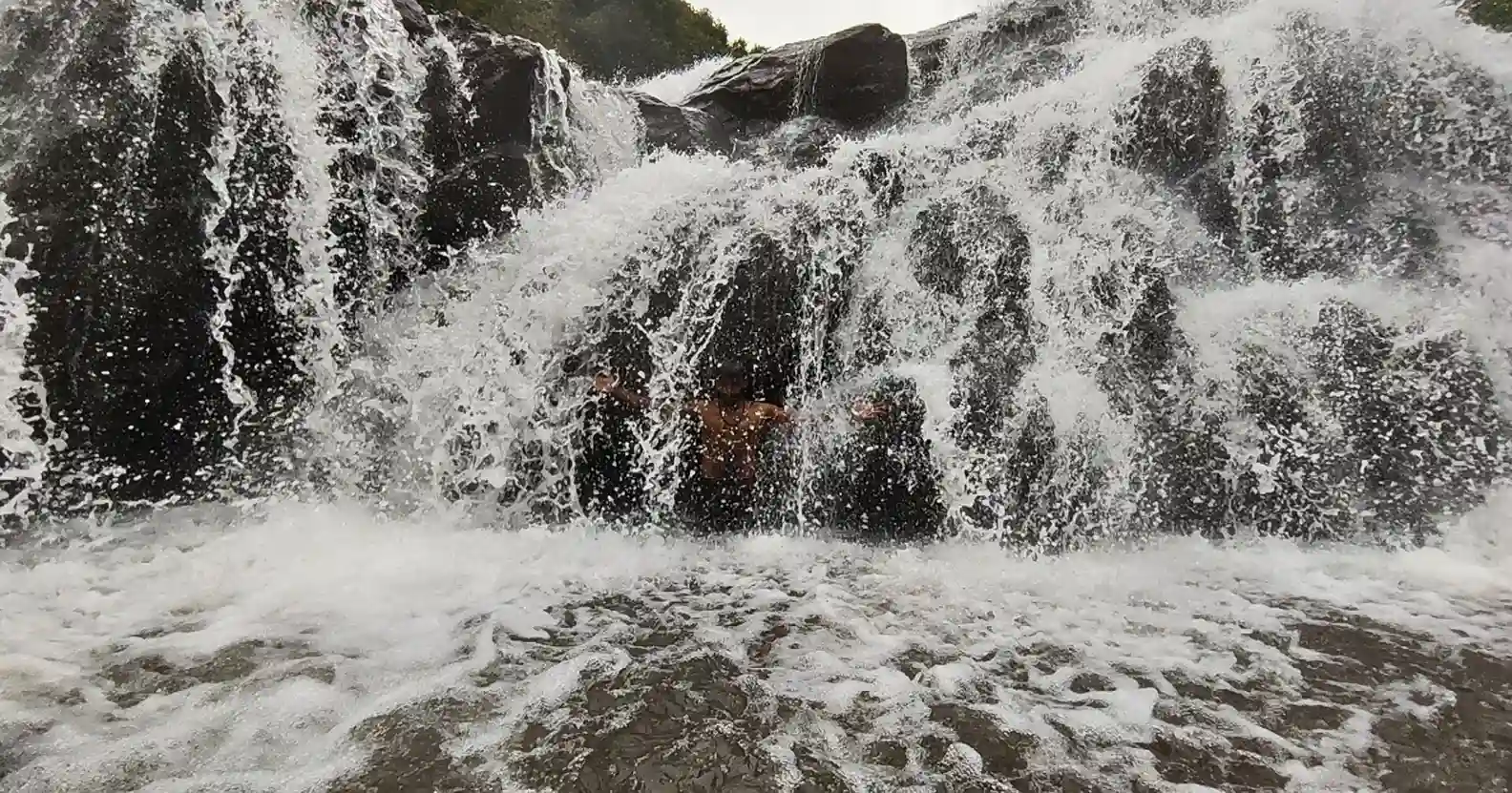 Swimming in Catherine Falls